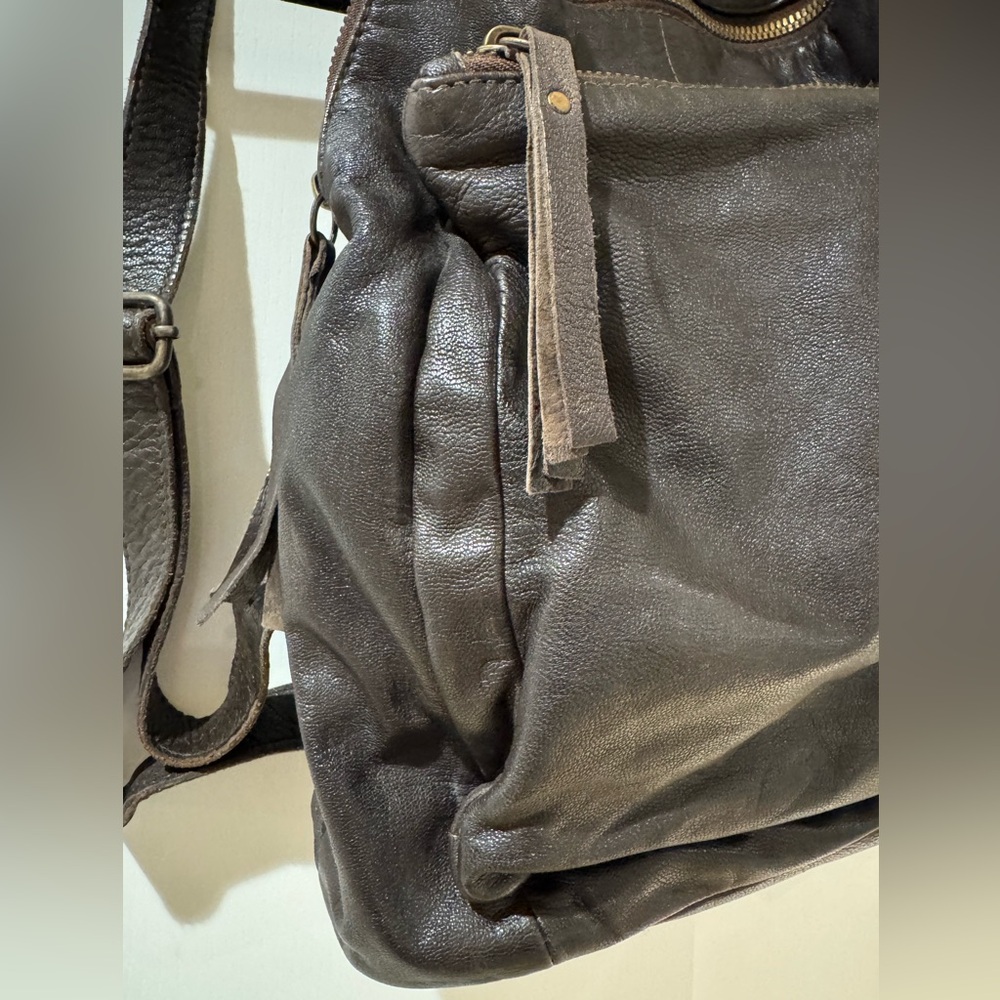 Tano Stylish Brown Leather Backpack - Picture 2 of 16
